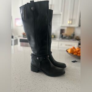 Real leather high boots made in Italy